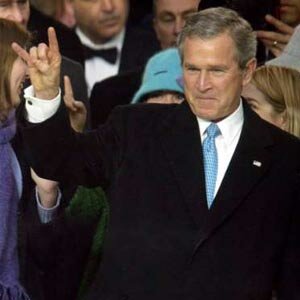 George Bush loves metal