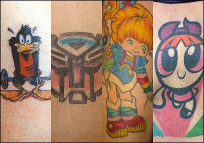 Hi, I'm a TV show tattoo