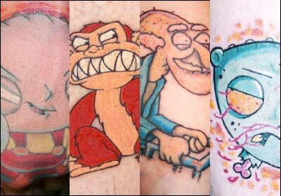 Hi, I'm a TV show tattoo