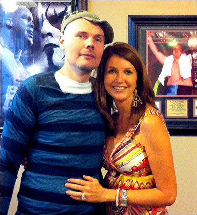 Hi, I'm a rock star wearing a baseball cap