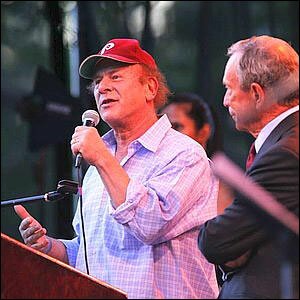 Hi, I'm a rock star wearing a baseball cap