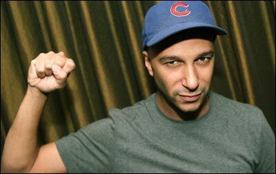 Hi, I'm a rock star wearing a baseball cap